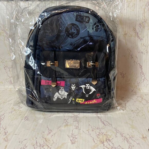 BNWT - WONDAPOP DISNEY VILLANS FAUX LEATHER BACKPACK main image 6